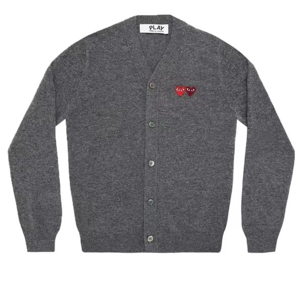 Comme des Garcons PLAY Double Heart Cardigan
